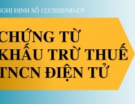 Hướng dẫn chứng từ khấu trừ thuế thu nhập cá nhân điện tử